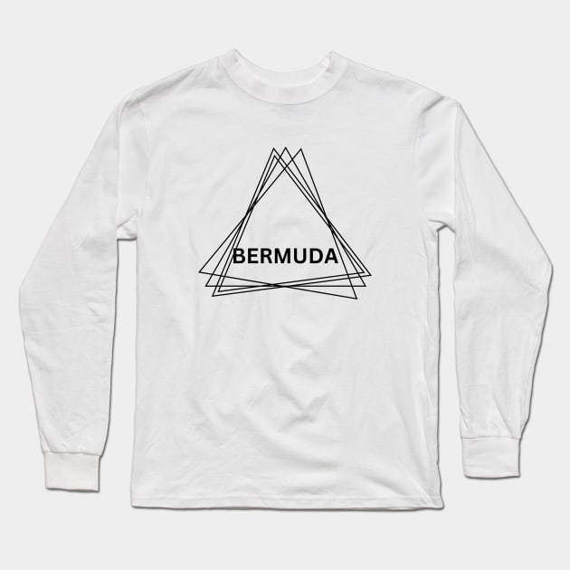 Bermuda Triangle Long Sleeve T-Shirt by JunniePL